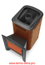 Банная печь Тунгуска 2017 Inox Витра терракота