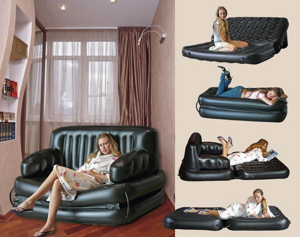 Надувной диван-трансформер, 188х152х64см. Арт. 75038BW