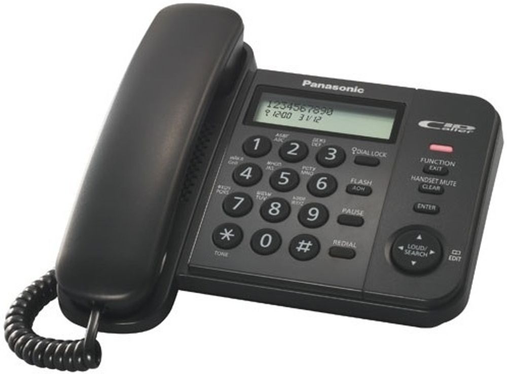 Проводной телефон Panasonic KX-TS2356RUB черный