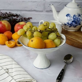 Блюдо на ножке,десертное 15,5 см,коллекция "Blue Flower" P.L. Proff Cuisine