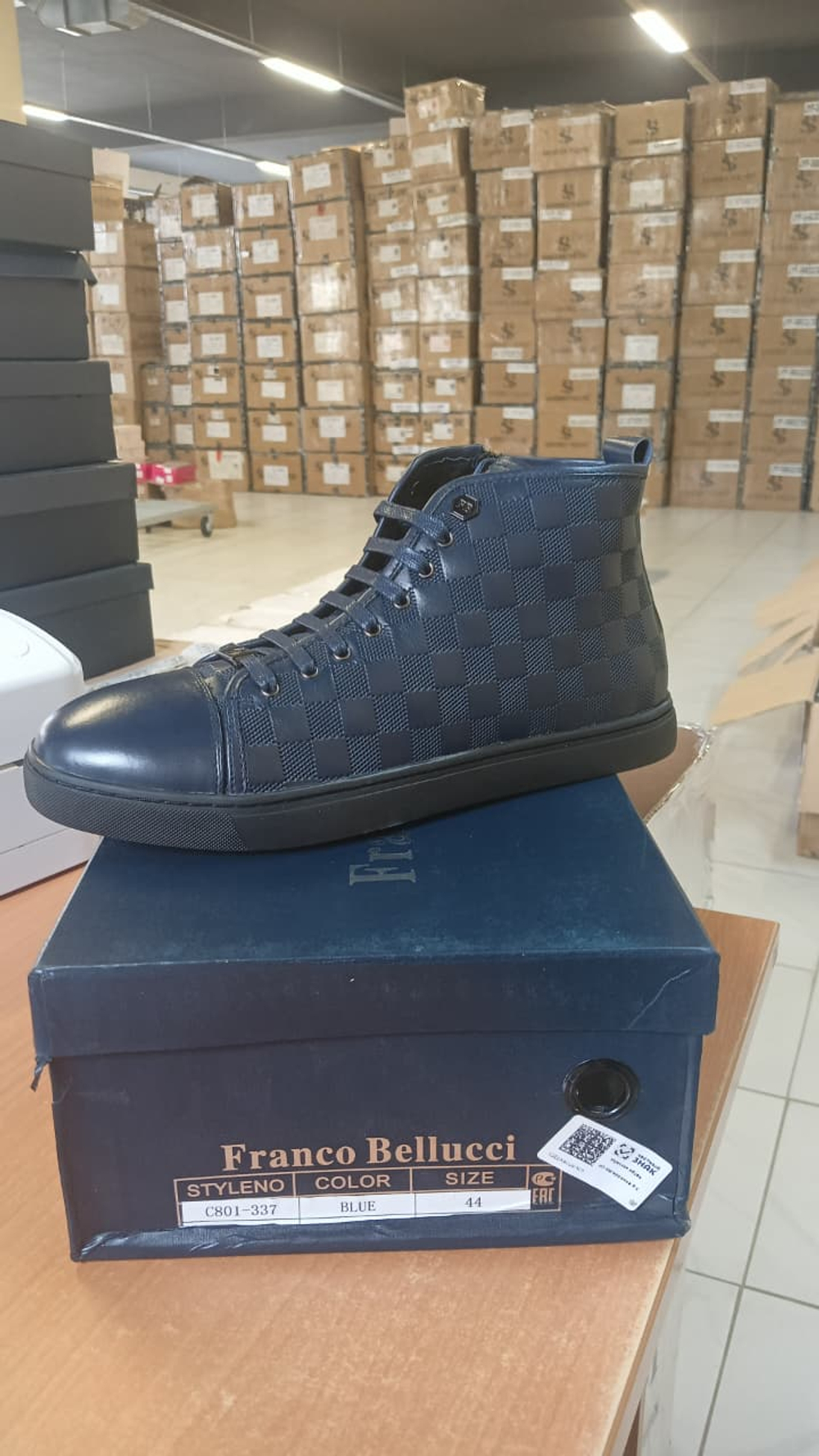 Полуботинки мужские зимние FRANCO BELLUCCI C801-337