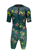 ВЕЛОКОСТЮМ SPEED TT SUIT | HIBISCUS FLORAL DARK GREEN