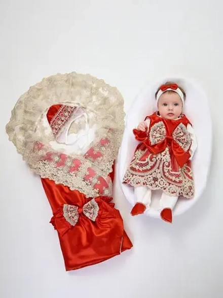 Конверт на выписку с платьем летний