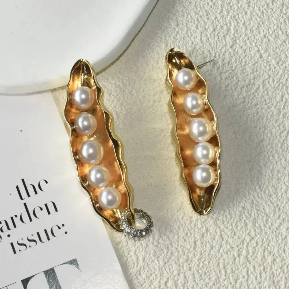 Серьги золотые Горошек, Золотые