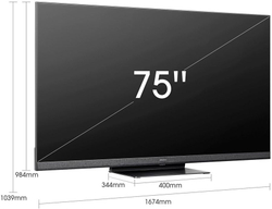 Телевизор Hisense 75" 75U8HQ черный