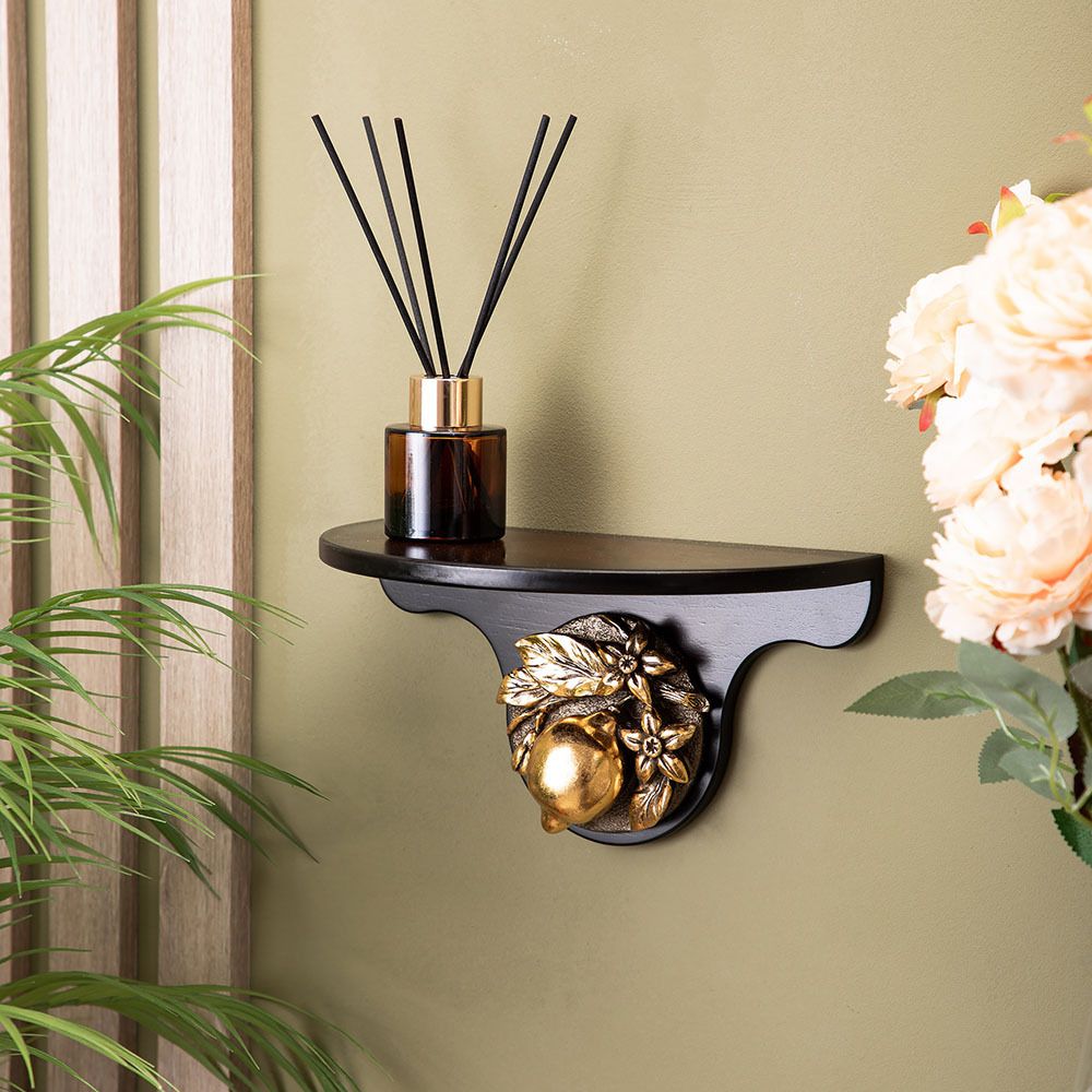 Полочка Лайм малая Орех Бронза