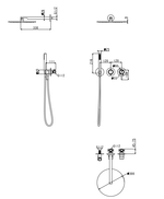 Душевой комплект Grocenberg GB5090GO Золото