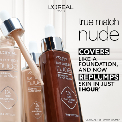 L’Oreal Paris True Match Nude Plumping Tinted Serum - Сыворотка для выравнивания тона кожи, 30 ml
