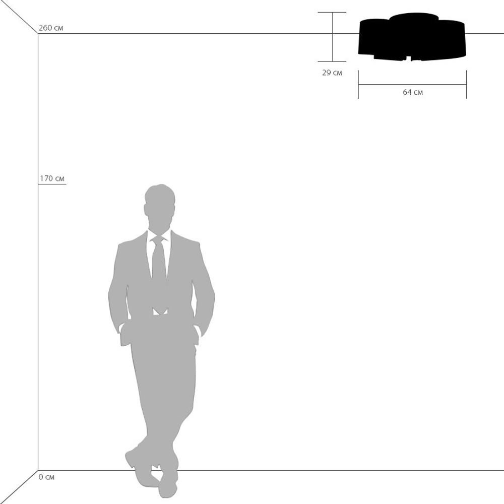 811052 Люстра PITTORE 5х40W E27 ЗОЛОТО