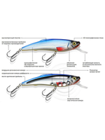 Воблер Минноу ЯППИ NORMAL 95mm, вес - 13,0g,