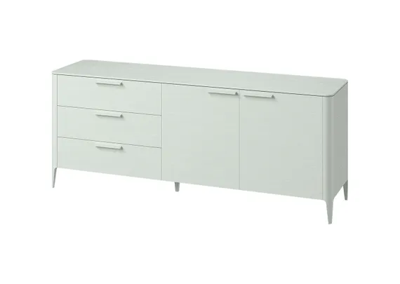 Тумба Type oak 3 ящика 2 двери L (белый)