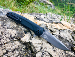 Складной нож Biker Z M390 (Cryo) StoneWash