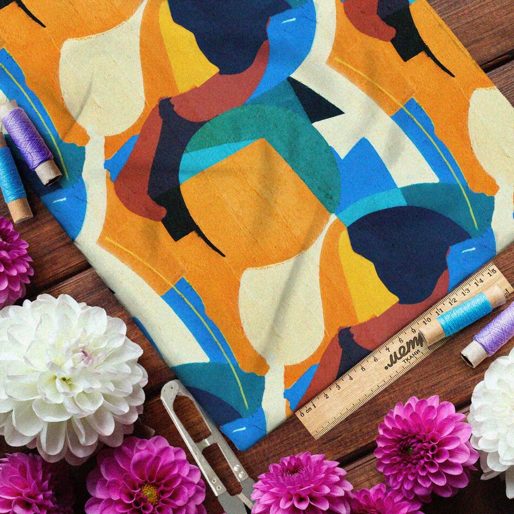 Ткань атлас каникулы бонифация