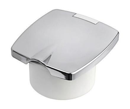 Короб с быстроразъемным штуцером, квадратный, хромированный (16.441.38)