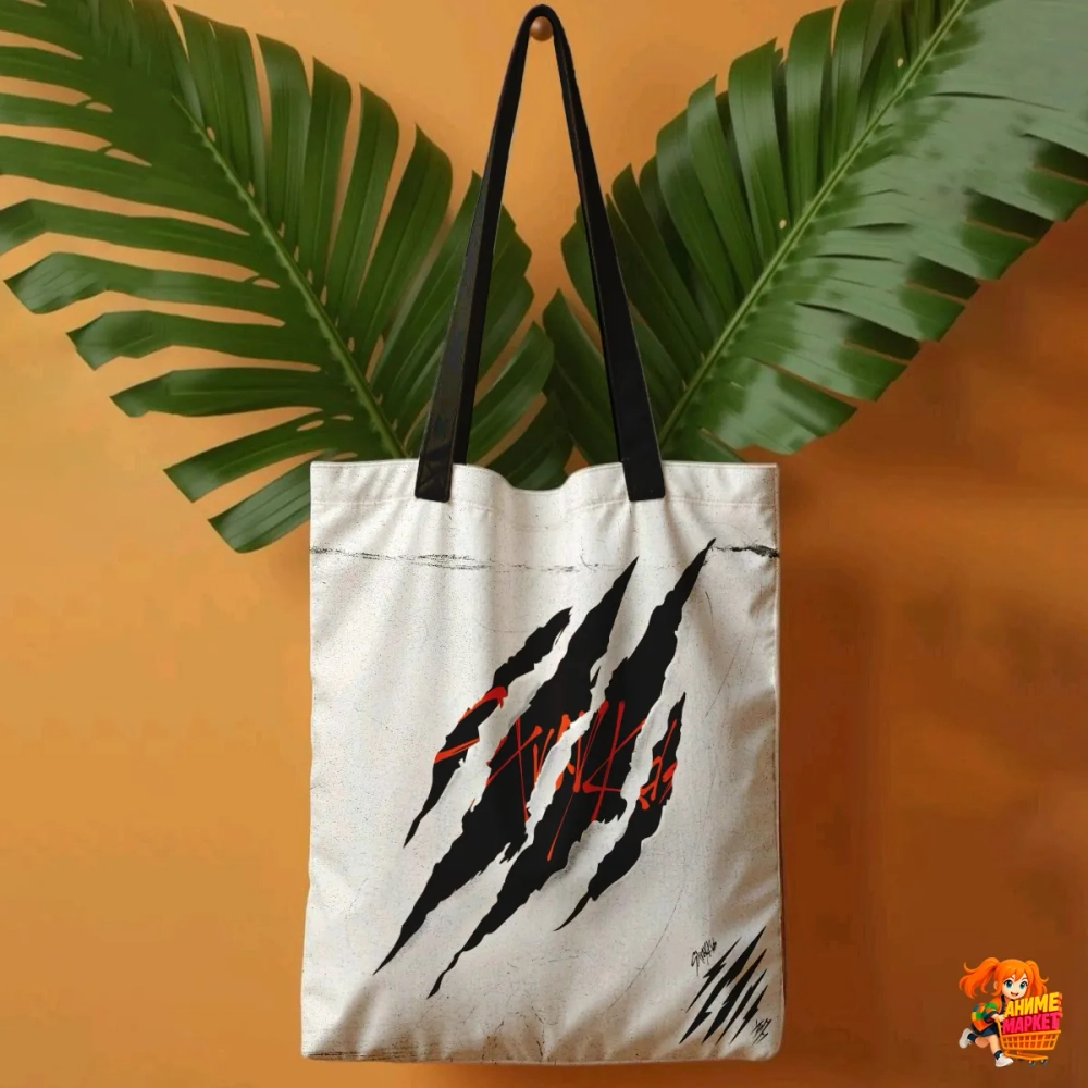 Сумка шоппер с принтом Stray Kids