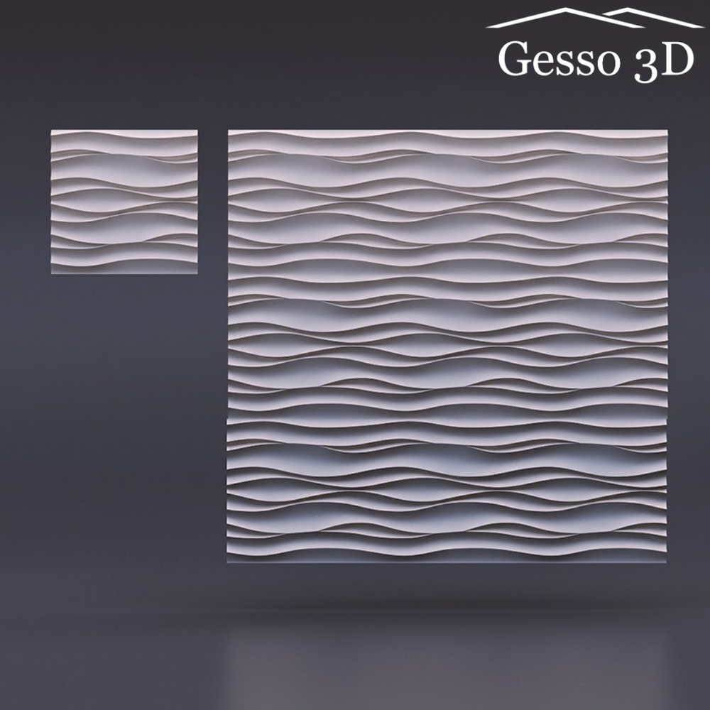 Гипсовая 3D панель Волна Атлантики