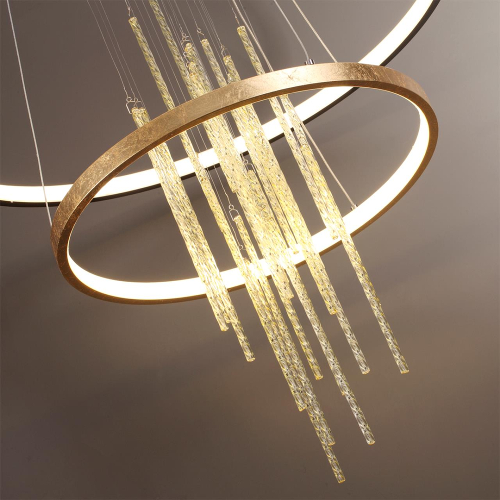 3901/63L L-VISION ODL20 521 золотистый/стекло/металл Подвесной светильник LED 4000K 63W 220V MONICA