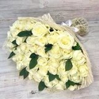 Букет из 51 розы (50 см) + зелень