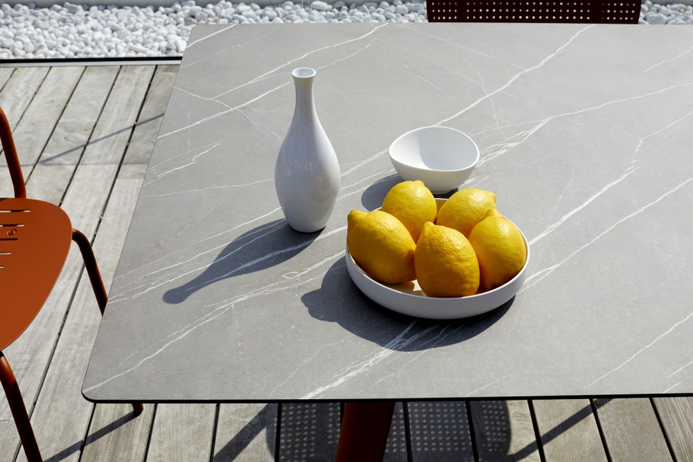 Стол ламинированный Scab Design Squid, терракотовый, камень