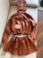 Кожаная куртка MIU MIU