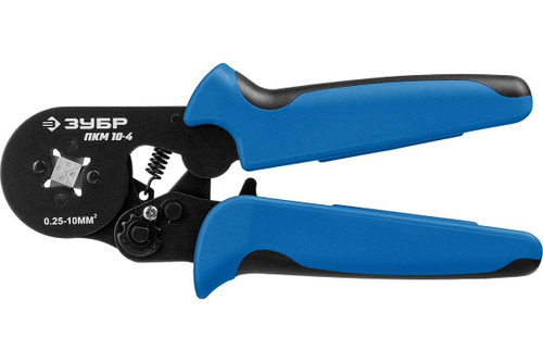 Пресс-клещи для втулочных наконечников ЗУБР Профессионал ПКМ-10-4 0.25 - 10 мм.кв. 22695