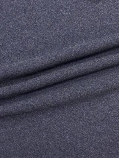 Трикотаж шерстяной Paul&Shark x Loro Piana double темно-синий/голубой