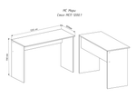Стол письменный Мори МСП 1200.1 Белый
