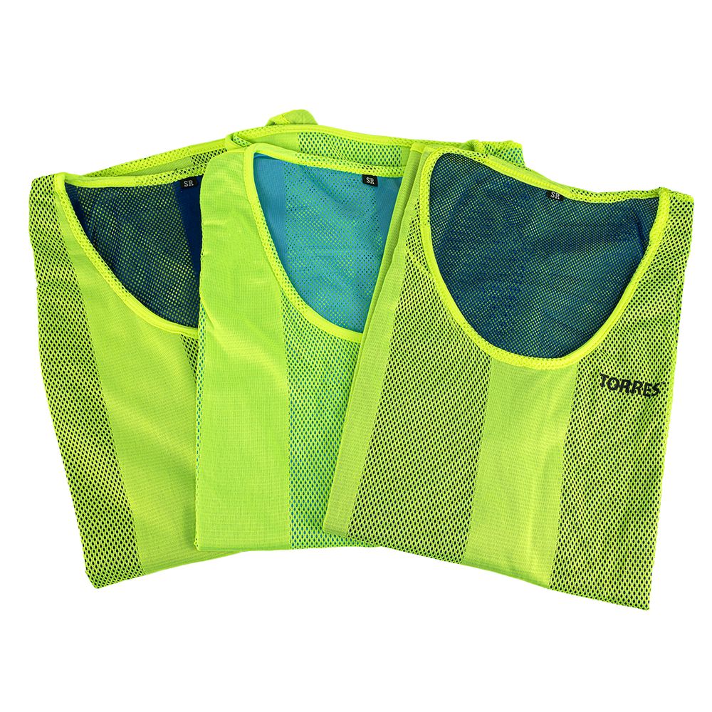 Манишка детская TORRES двухсторонняя, TR11950Y/B, р.Jr, тренировочная, полиэстер, жёлт-синий