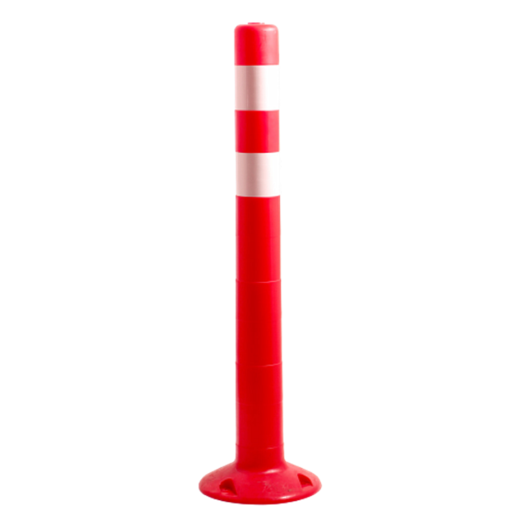 ССУ 750 мм столбик сигнальный упругий с 2 светоотражающие полосы  красный