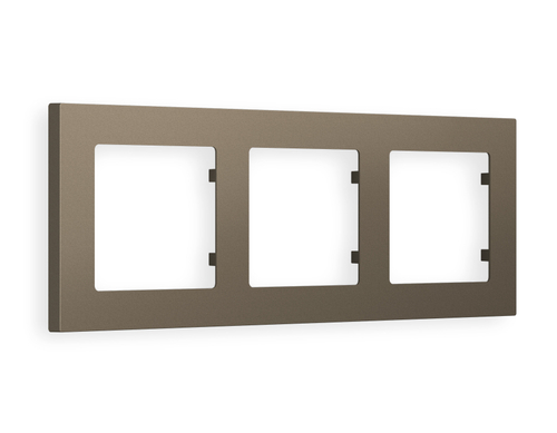 AF220633 Рамка ALFA Techno (Темная бронза матовый) 3-ая
