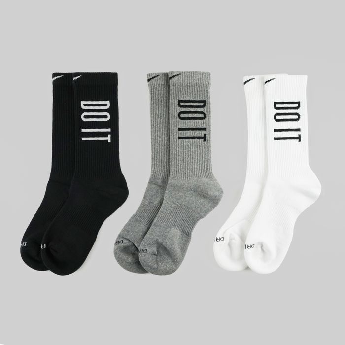 Носки Nike Everyday Plus Cushioned Training Crew 3PR артикул:CZ0505-902 - купить в магазине Дайс