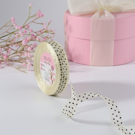 Лента капроновая «Горох», 15 мм, бежевая