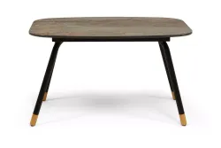 "Верона" журнальный столик из HPL 70х50, H40, каркас черный муар, цвет столешницы "винтаж"