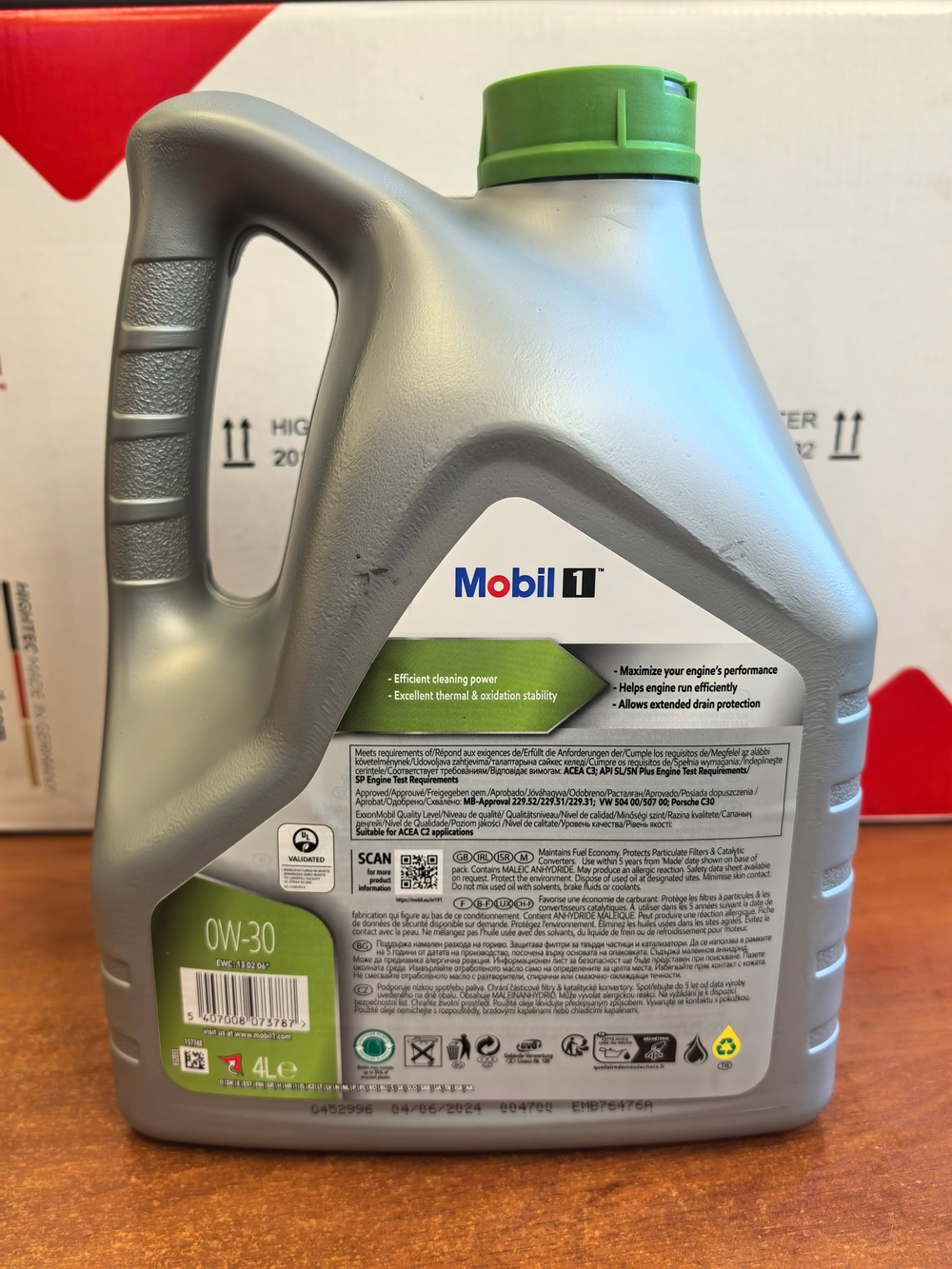 Масло моторное, Mobil 1 ESP 0W-30 Advanced Full Synthetic Engine Oil, 4 л