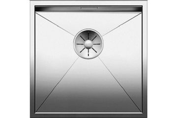 Кухонная мойка Blanco ZEROX 400-U отводная арматура InFino нержавеющая сталь зеркальная полировка