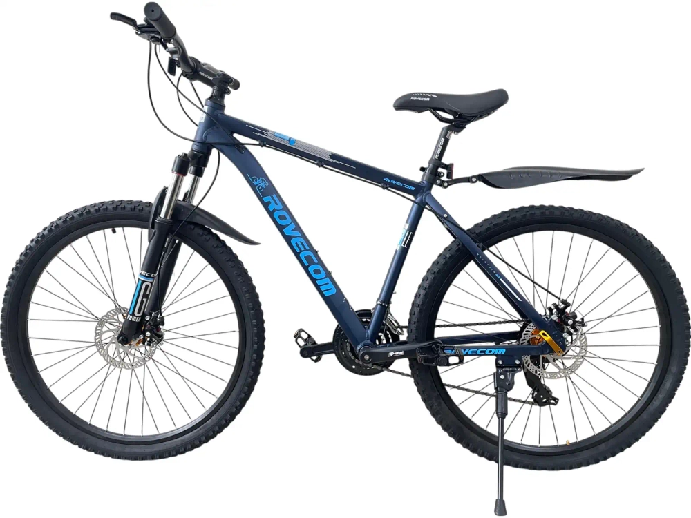 Велосипед Rovecom 27,5" 21скор (Алюминиевая рама, диск. тормоз) Синий (матовый) Rov-400-27,5-1