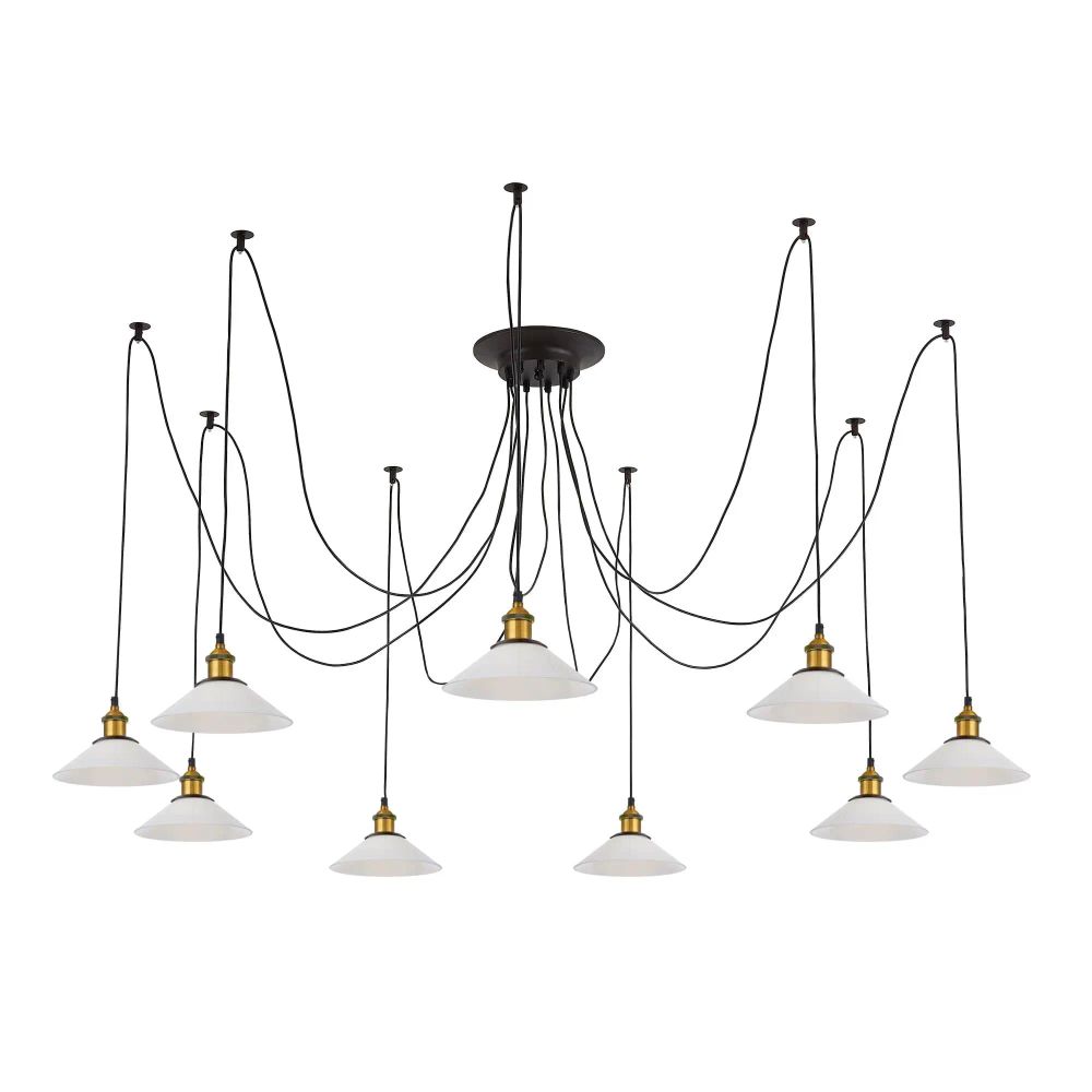 Citilux Эдисон CL451091 Люстра паук Венге Бронза