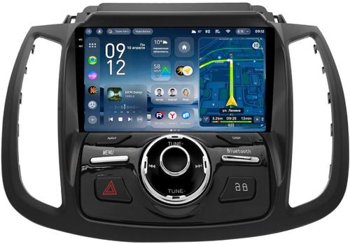 Магнитола для Ford Kuga 2 2017-2019 (SYNC 3, рамка с кнопками тип 2) - Teyes CC4-PRO монитор 9.5" 2K QLED на Android 13, Быстрейшая, Snapdragon 778G, ИИ, CarPlay, DSP, 4G SIM-слот