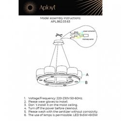 Подвесная люстра Aployt Yudzheni APL.862.03.63