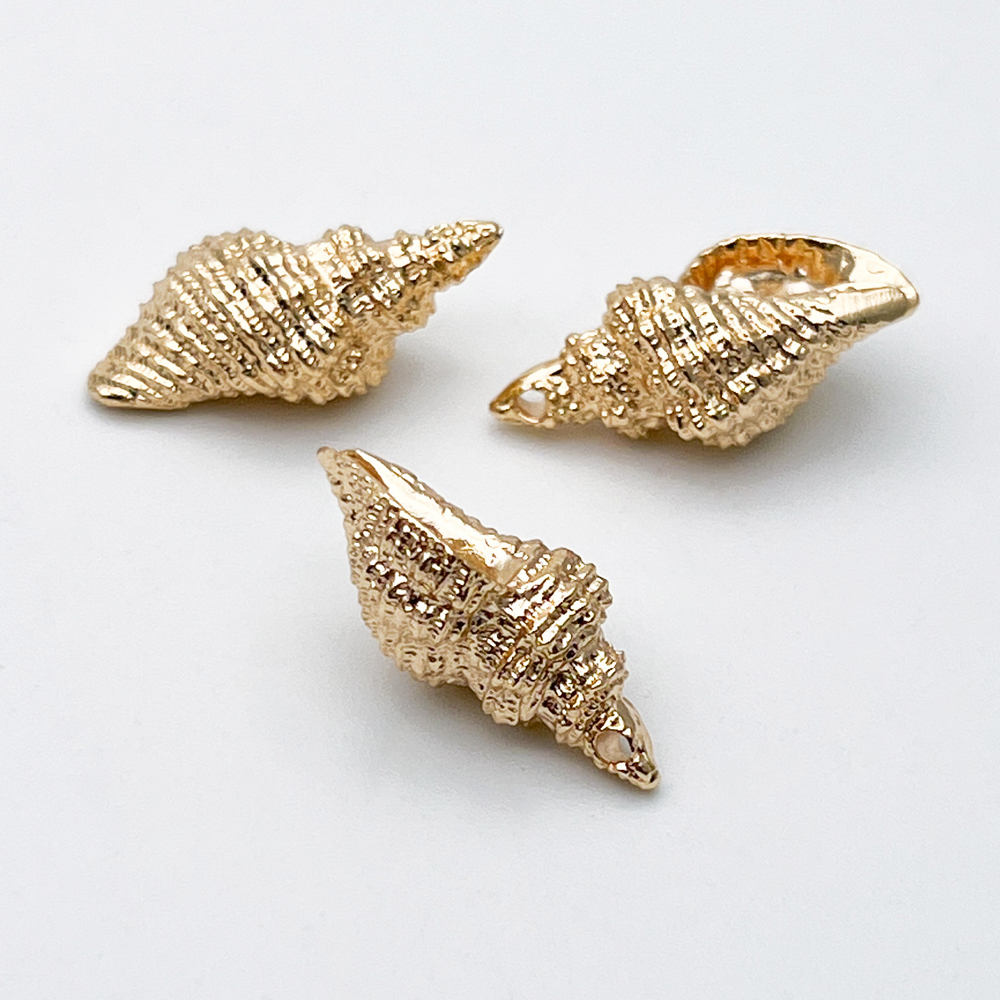 Подвеска Ракушка, цвет золото, размер 23*11 мм, цена за 1 шт