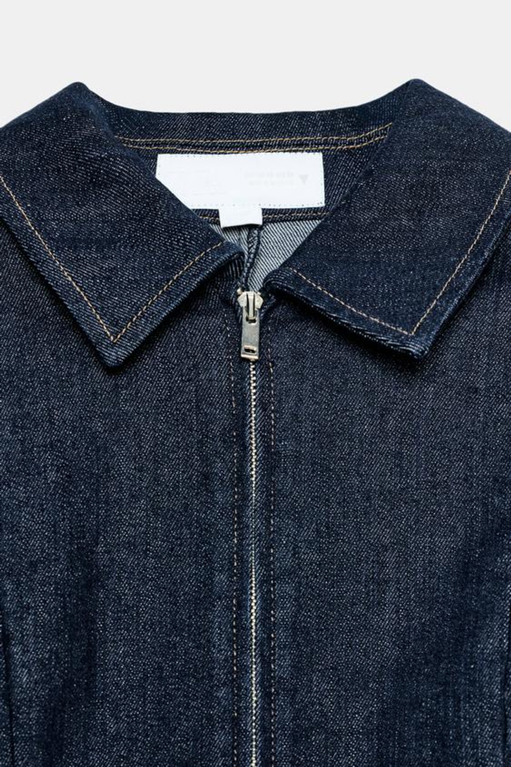 ДЖИНСОВОЕ ПЛАТЬЕ TRF НА МОЛНИИ - ZARA