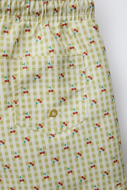 ZARA ПЛАВКИ С ПРИНТОМ, ОЛИВКОВЫЙ