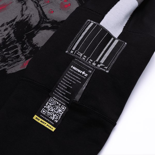 Худи Slayer Patchwork Oversized Special черный - фото 9