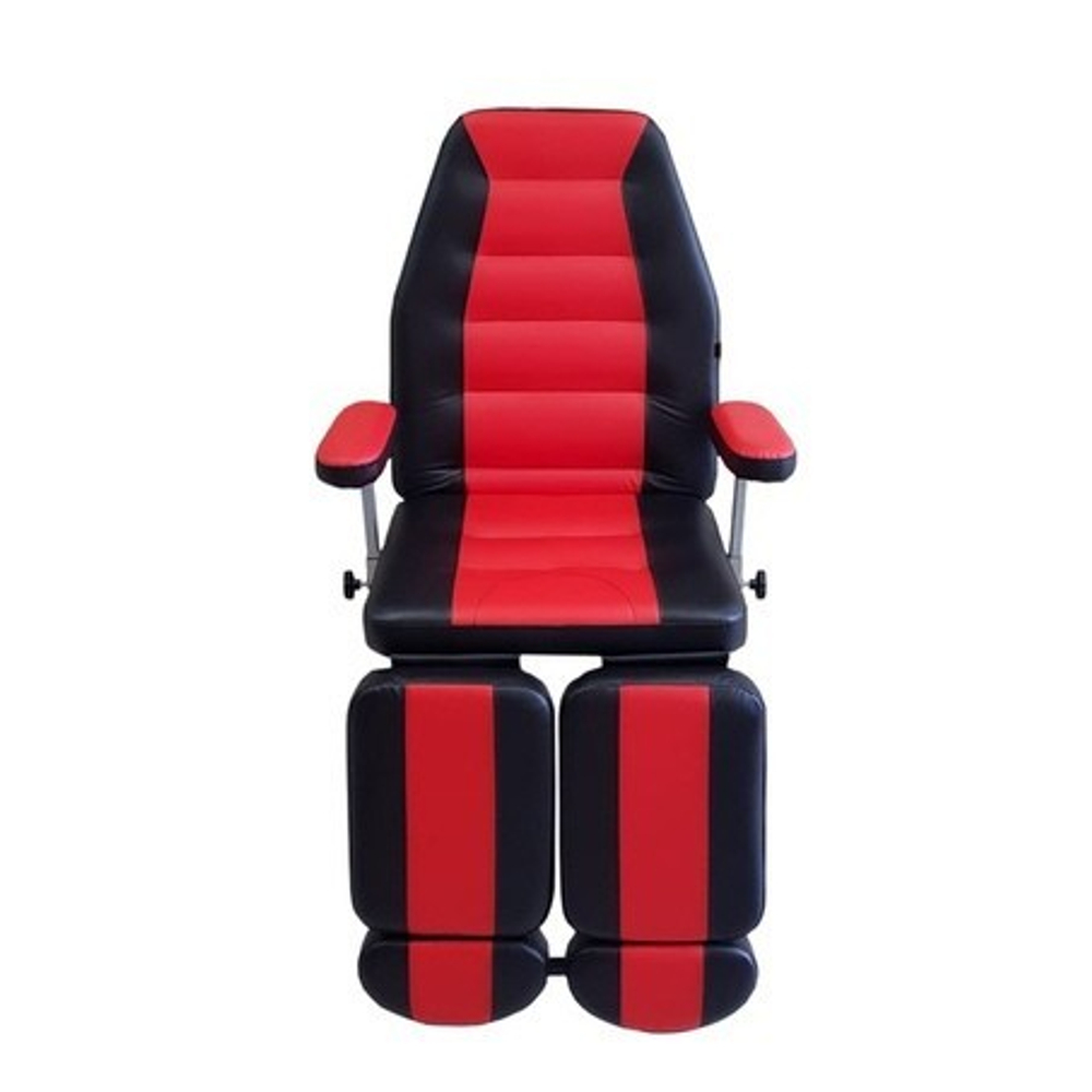 Педикюрное кресло (цвет:Черно-красный)