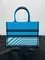 Сумка Dior Book Tote, модель среднего формата розовый/синий