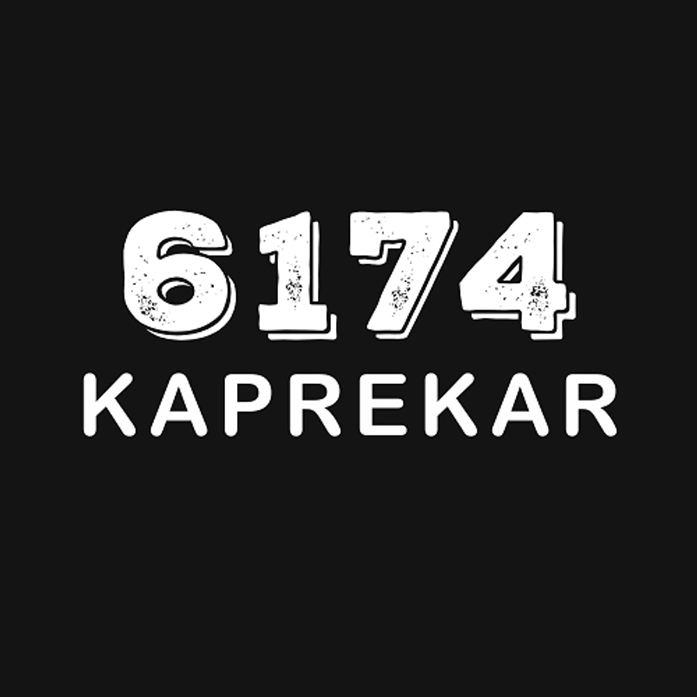 Принт PewPewCat 6174 Kaprekar на черной футболке