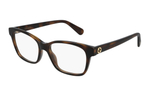 GUCCI Square Functional Glasses Women"s Brown