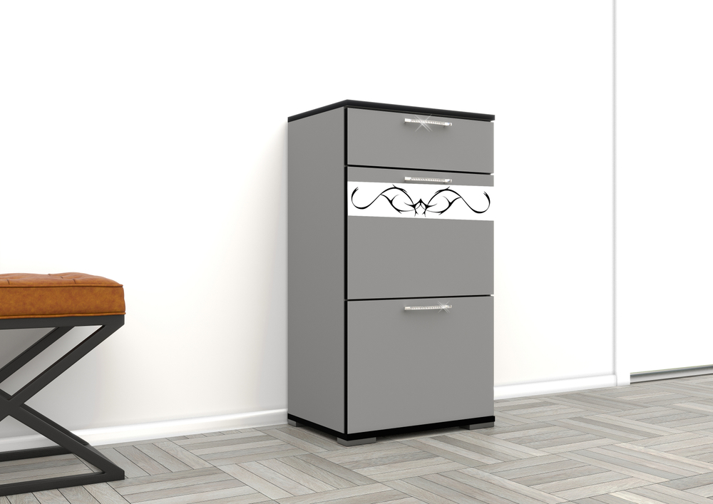 Тумба Авалон Белое стекло