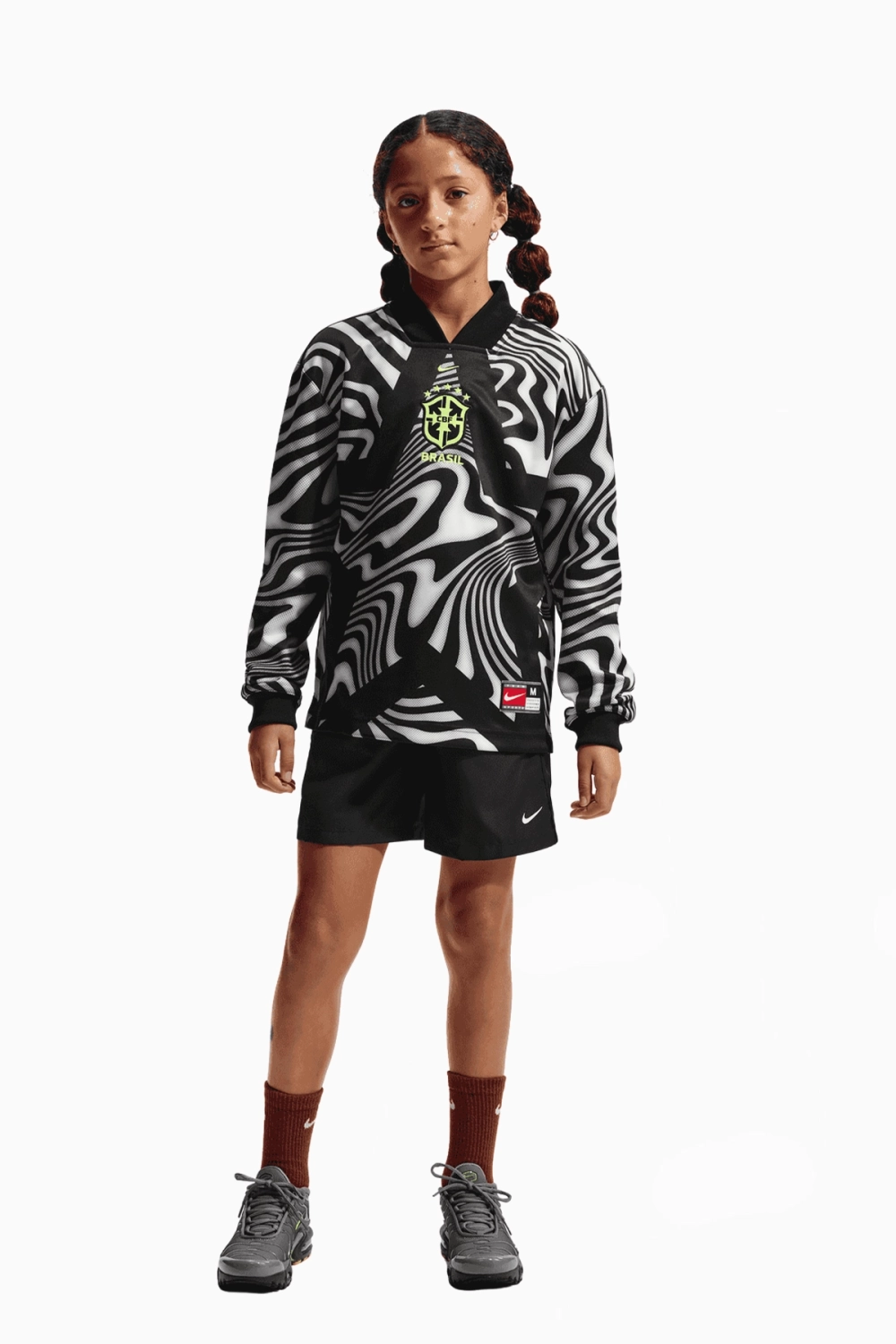 Футболка с длинными рукавами Nike Brazil Goalkeeper Junior