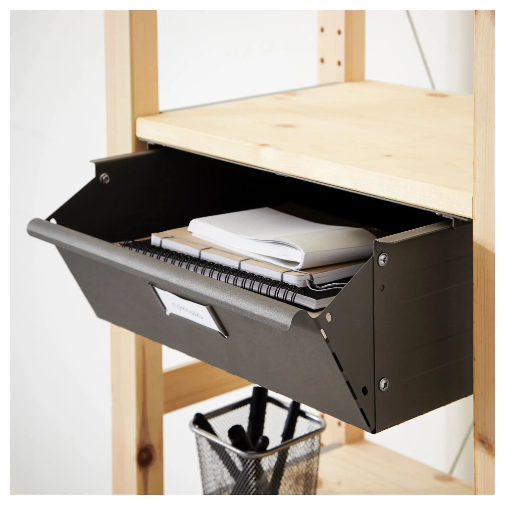 Стеллаж, 48х30х179, Ивари, деревянный, для игрушек и книг, напольный, Dipriz